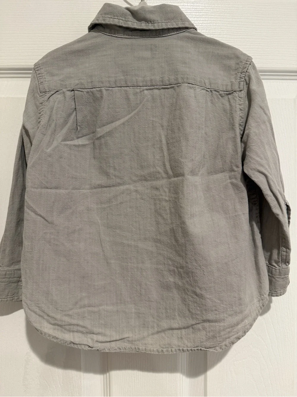 Lot of 2 Polo Ralph Lauren Toddler Button Down Shirts 2T Gray Striped & Solid